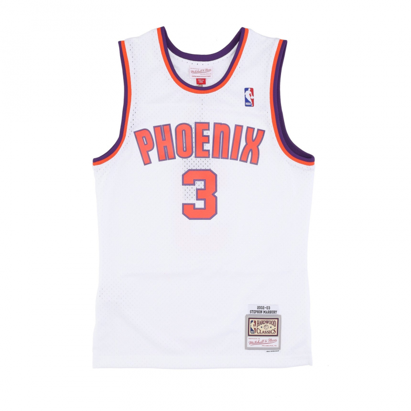 Herren-Basketball-Tanktop Nba Alternate Jersey Hardwood Classics Nr. 3 Stephon Marbury 2002–03 Phosun