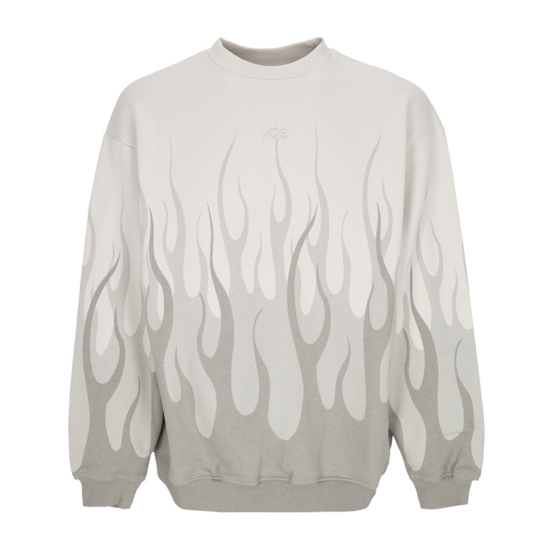 Double Flames Crewneck Lunar Rock Leichtes Herren-Sweatshirt mit Rundhalsausschnitt