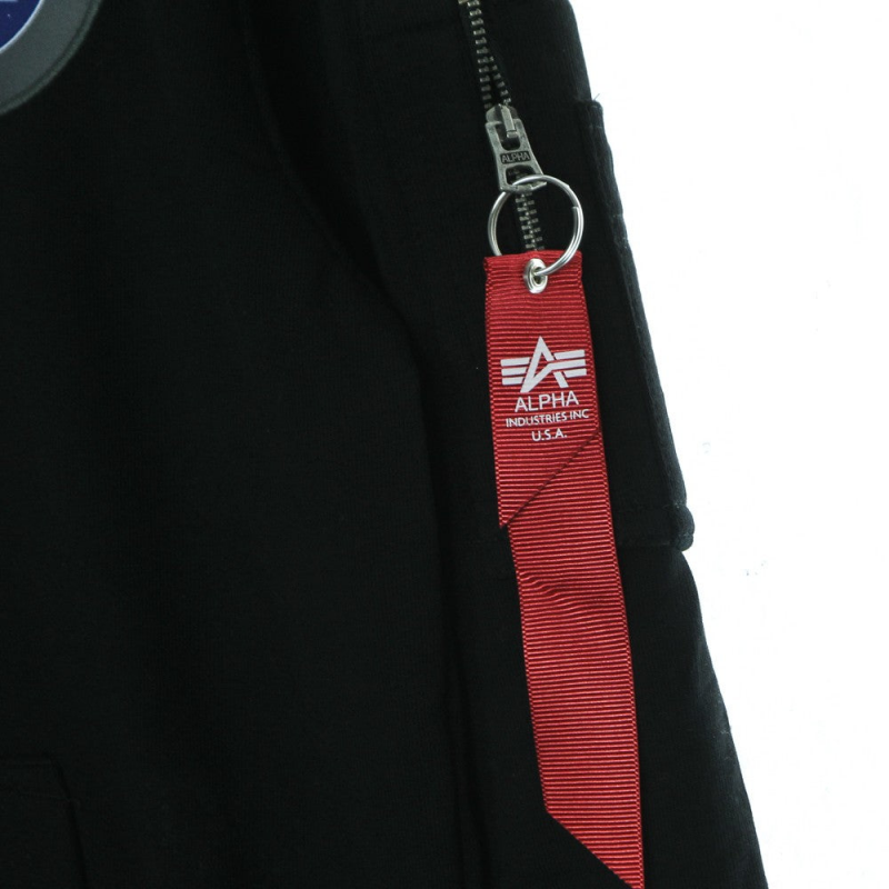 Leichtes Herren-Kapuzenpullover Apollo Mission Hoodie Schwarz