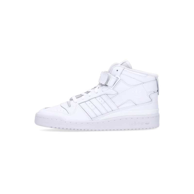 Herren-Basketballschuh Forum Mid Cloud White/Cloud White/Cloud White
