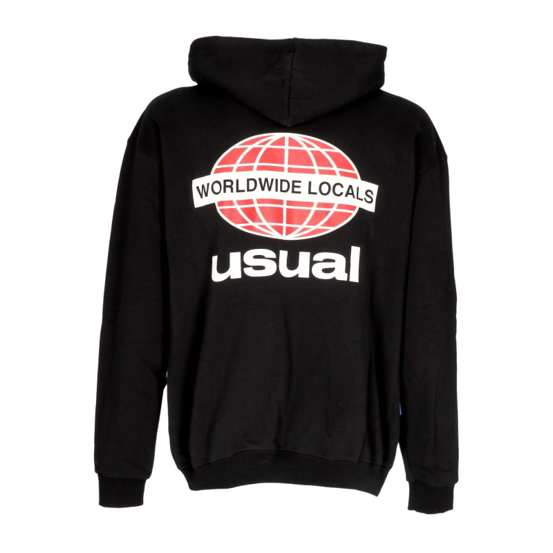 Worldwide Locals Hoodie Schwarzer Herren-Hoodie