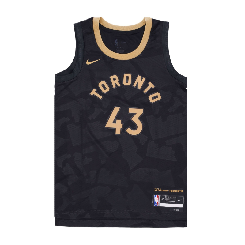 Herren-Basketball-Tanktop NBA City Edition 22 Dri-Fit-Trikot Nr. 43 Pascal Siakam Torrap