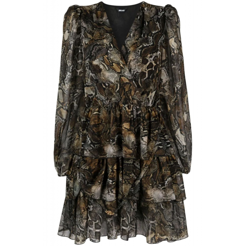 JUST CAVALLI PL GEORGETTE PR PYTON Kleid