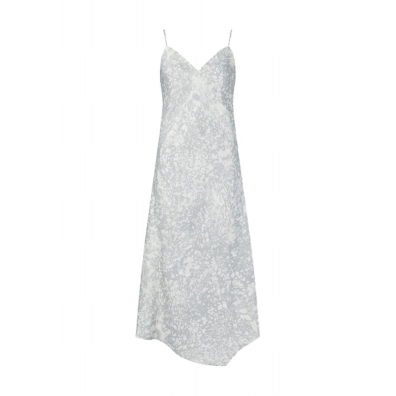 calvin klein Kleider SLIP-KLEID AUS VISKOSE-MARMOR-PRINT