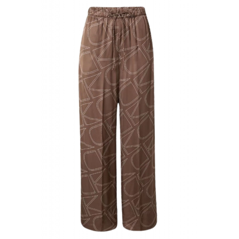 Calvin Klein VISKOSE-TWILL-HOSE MIT WEITEM BEIN