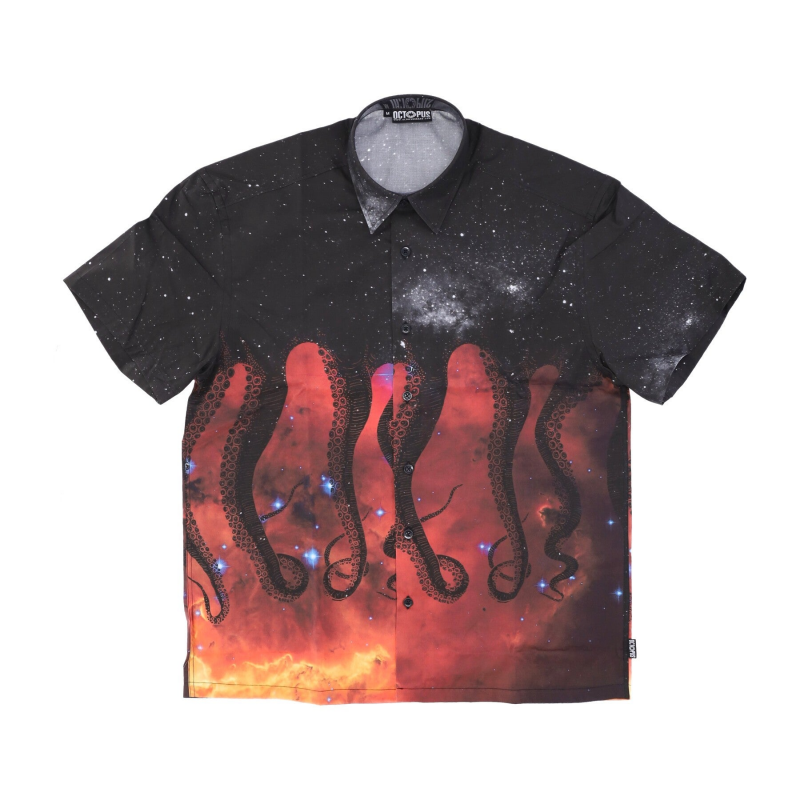 Galaxy Shirt Herren Kurzarmshirt Schwarz