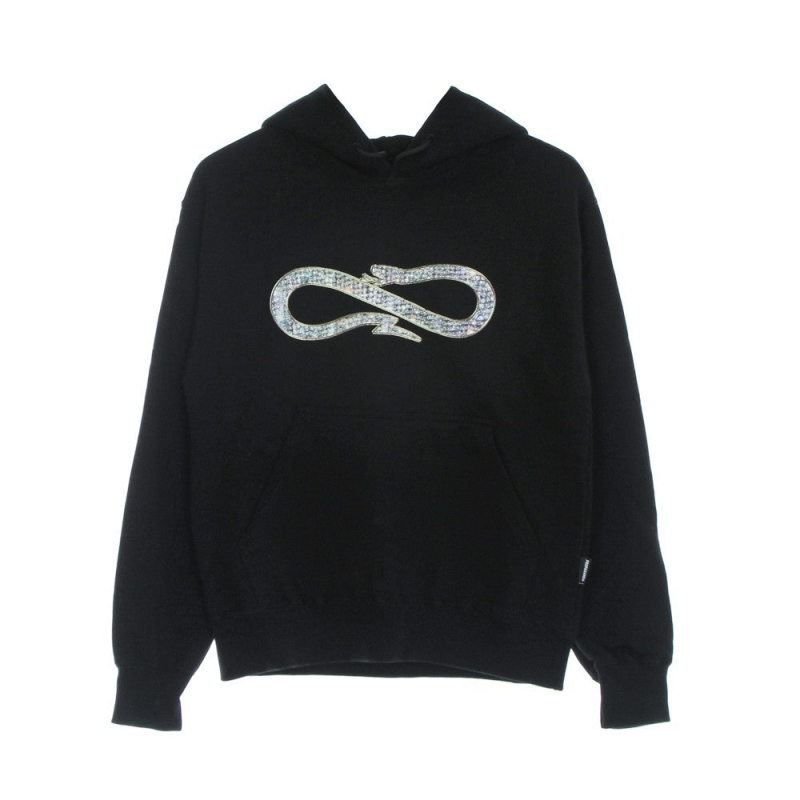 Leichtes Herren-Kapuzenpullover Diamonds Hoodie Schwarz