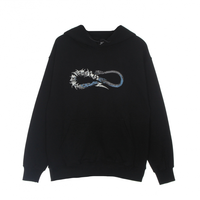 Leichter Herren-Hoodie Skullsnake Logo Hoodie Schwarz