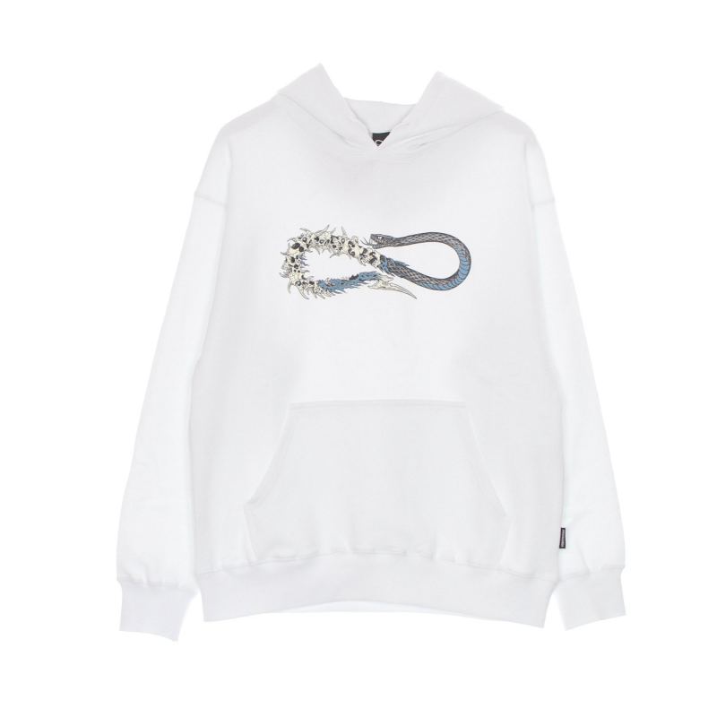Leichter Hoodie Herren Skullsnake Logo Hoodie WeiB