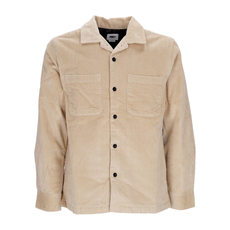Simon Shirt Jacket Irish Cream Gepolstertes Herrenhemd