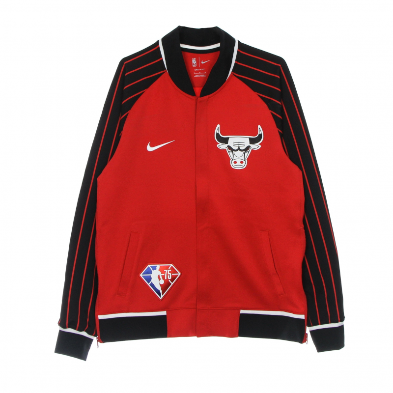 Herren College Lightweight Sweatshirt Nba Dri Fit Showtime City Edition L/s Jacke Chibul University Rot/Schwarz/WeiB