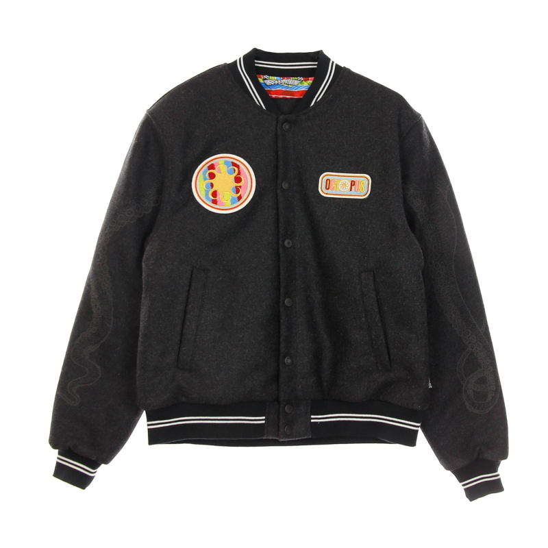Legacy Patch Herren-Collegejacke Dunkelgrau