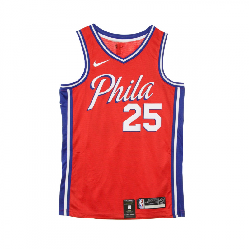 Herren-Basketball-Tanktop Nba Swingman Jersey Statement Edition Nr. 25 Ben Simmons Phi76e