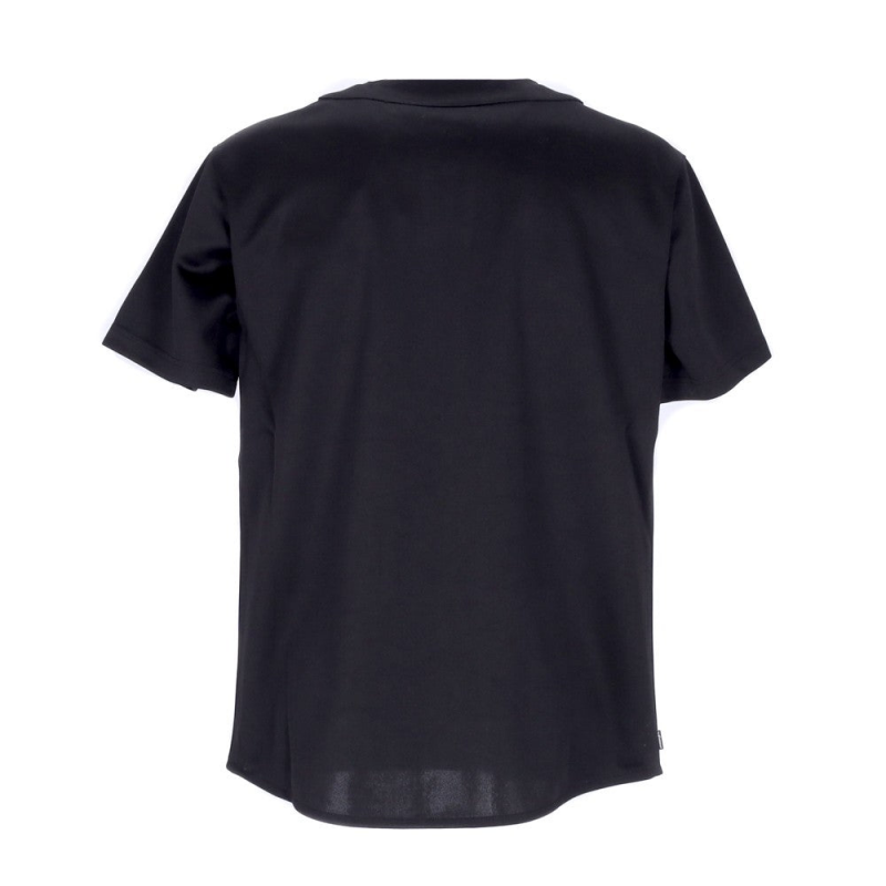 Adam Practice Jersey Herren-Tunika mit Rundhalsausschnitt, Schwarz