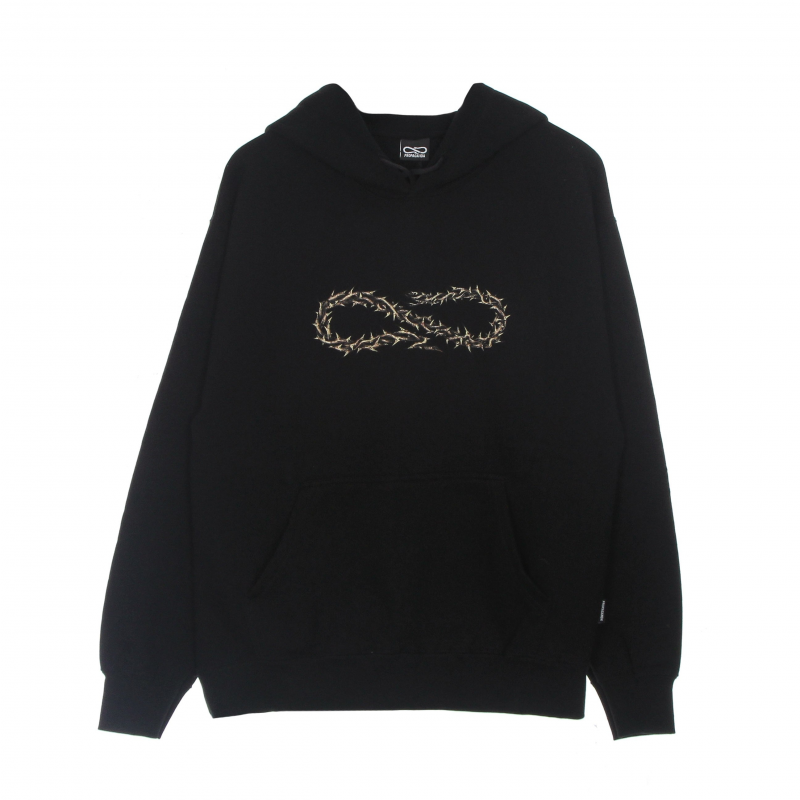 Leichtes Herren-Sweatshirt mit Kapuze Thorn Logo Hoodie Schwarz