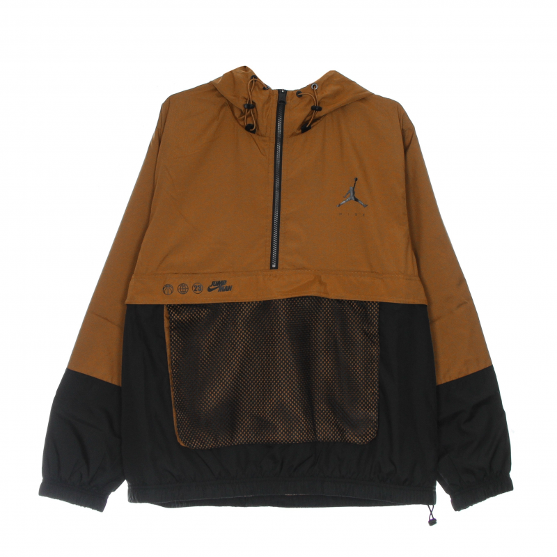 Herren-Trainingsjacke mit Kapuze, Jumpman Statement-Anzugjacke, Wustenbronze/Schwarz