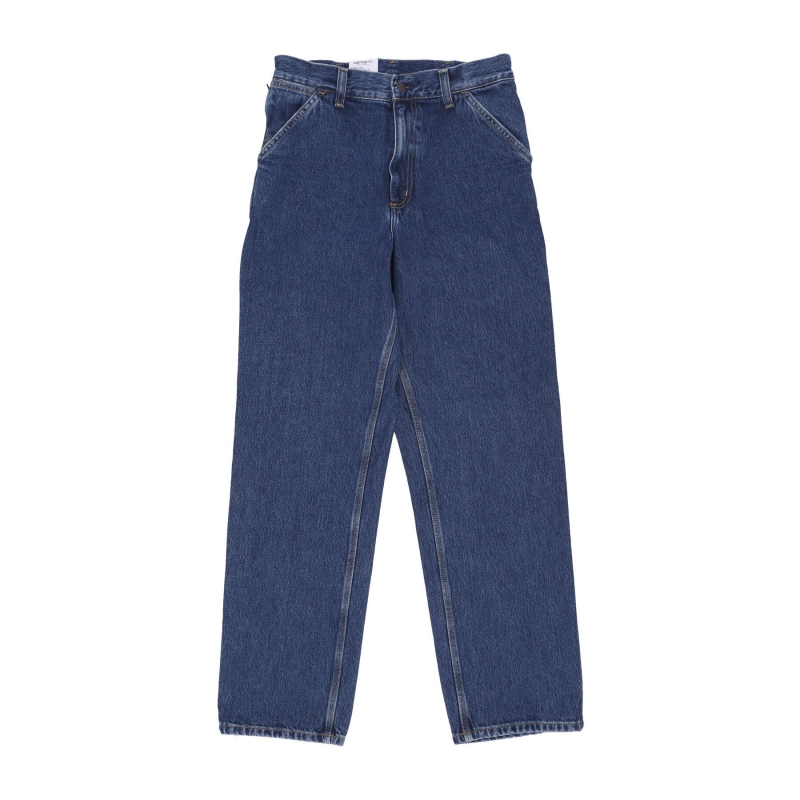 Herren Jeans Single Knee Hose Blue Stone Washed