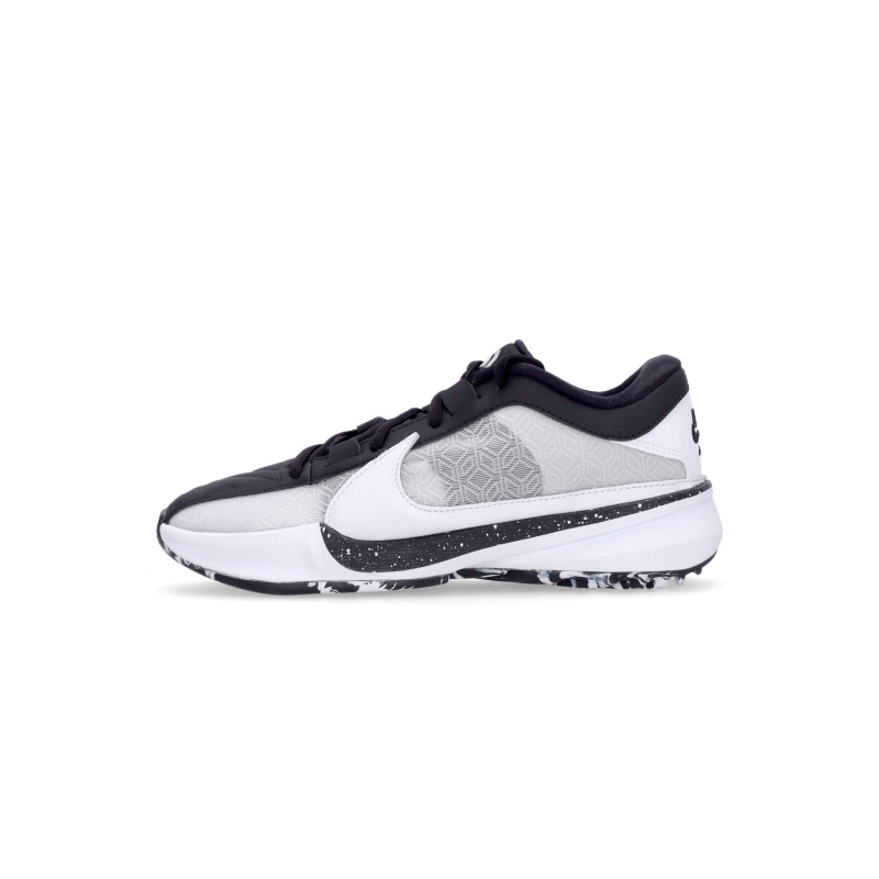 Herren-Basketballschuh Zoom Freak 5 WeiB/Schwarz/WeiB