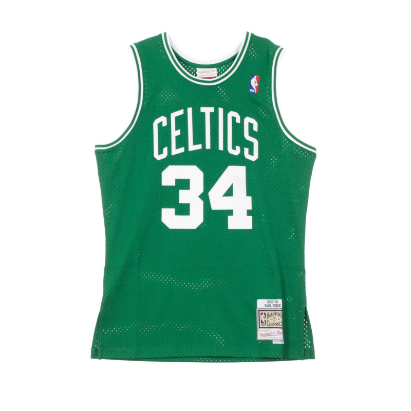Herren-Basketball-Tanktop Nba Swingman Jersey Hardwood Classics Nr. 34 Paul Pierce 2007–08 Boscel Road Original-Teamfarben