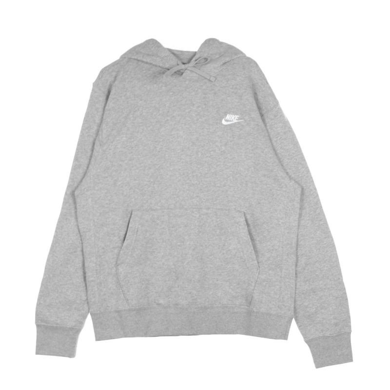 Herren Sportswear Club Fleece Hoodie Dk Grey Heather/Mattsilber/WeiB