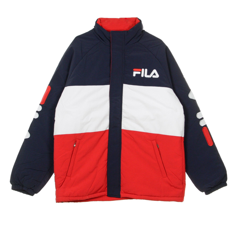 Nikolla Herrenjacke wattiert Schwarz Iris/True Red/Bright White