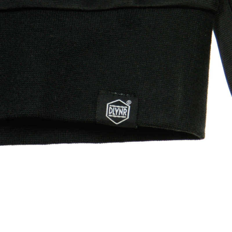 Herren-Trainingsjacke, Streifen, ReiBverschluss, Schwarz