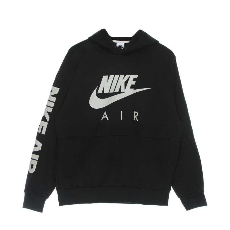 Herren Hoodie Air Basketball Pullover Hoodie Schwarz/heller Knochen