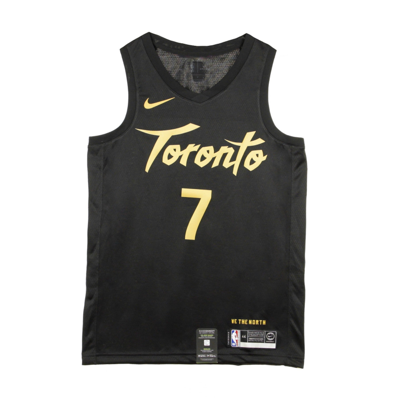 Herren-Basketball-Tanktop Nba Swingman Jersey City Edition Nr. 7 Kyle Lowry Torrap Schwarz