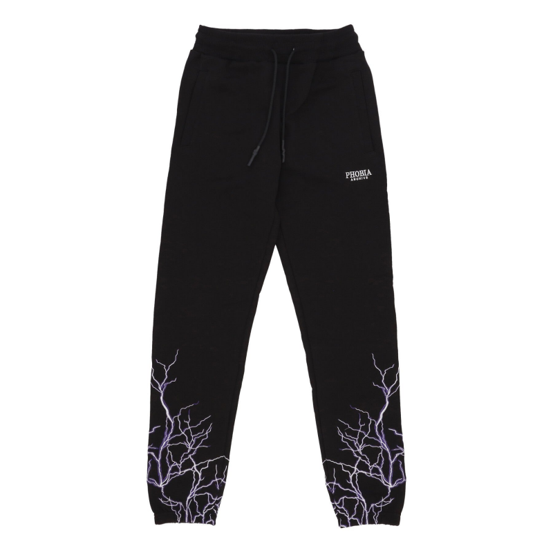 Leichte Herren-Trainingshose Lightning Pants Schwarz/Lila