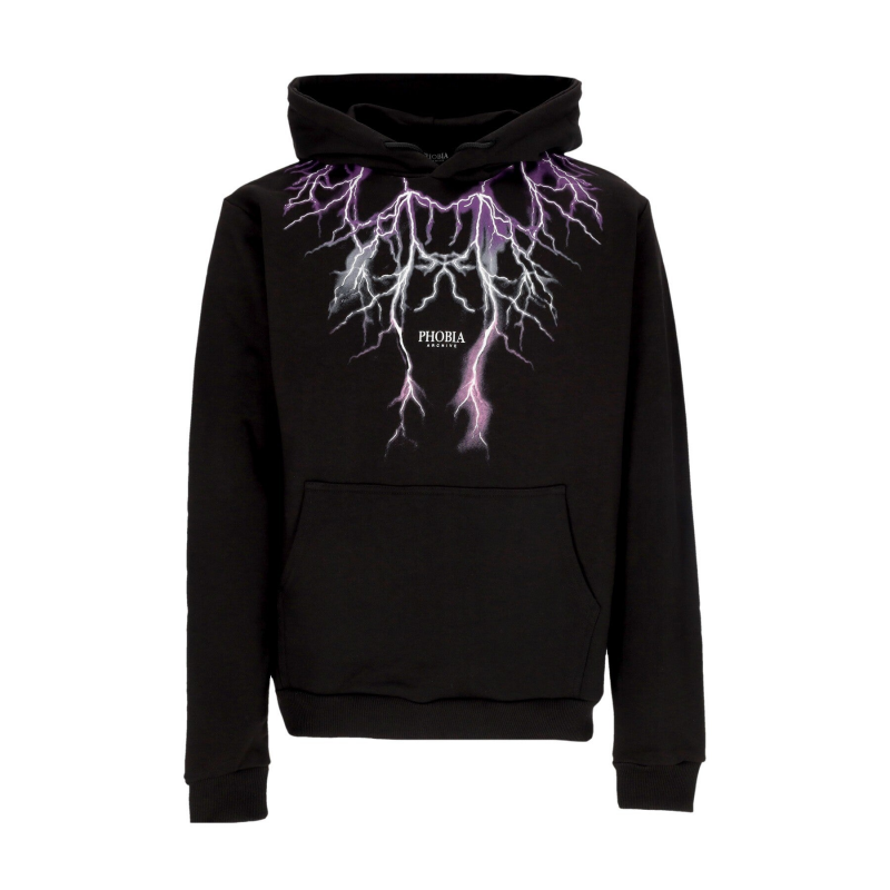 Leichter Herren-Hoodie Lightning Hoodie Schwarz/Lila/Grau/Fuchsia