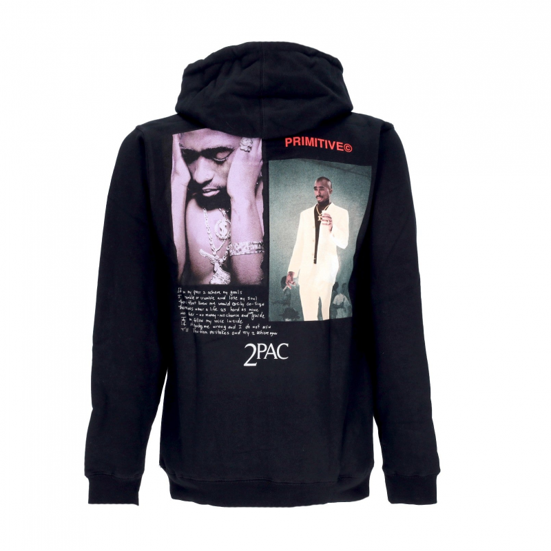Voice Hood X Tupac Herren Kapuzenpullover Schwarz