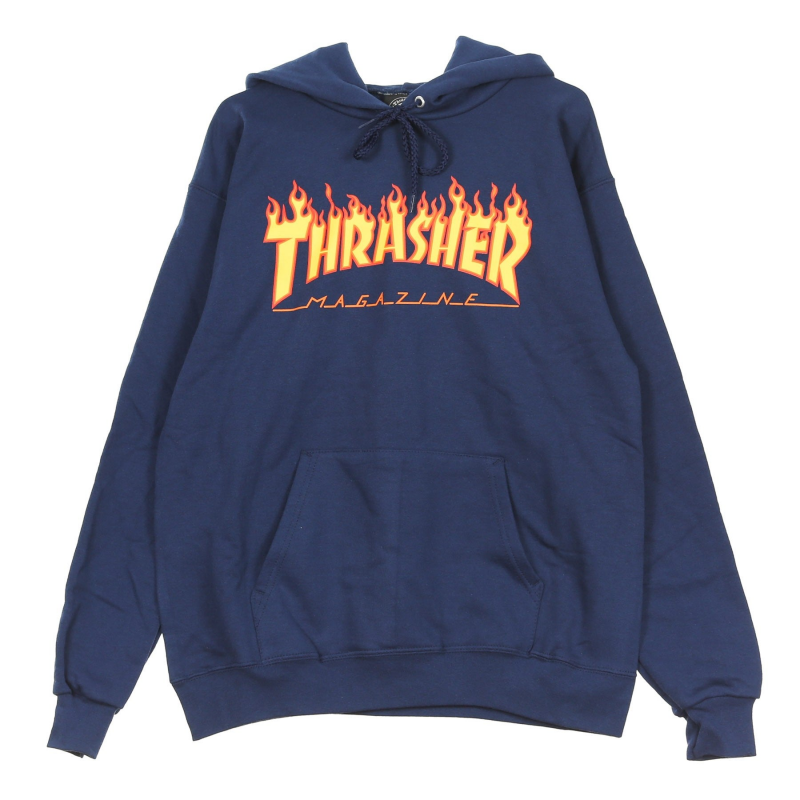 Flame Hood Herren-Hoodie Marine/Gelb