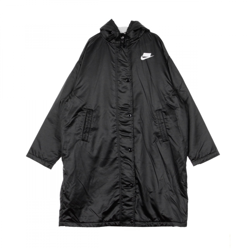 W Sport Pac Parka Damen Lange Jacke Schwarz/Musselin/WeiB