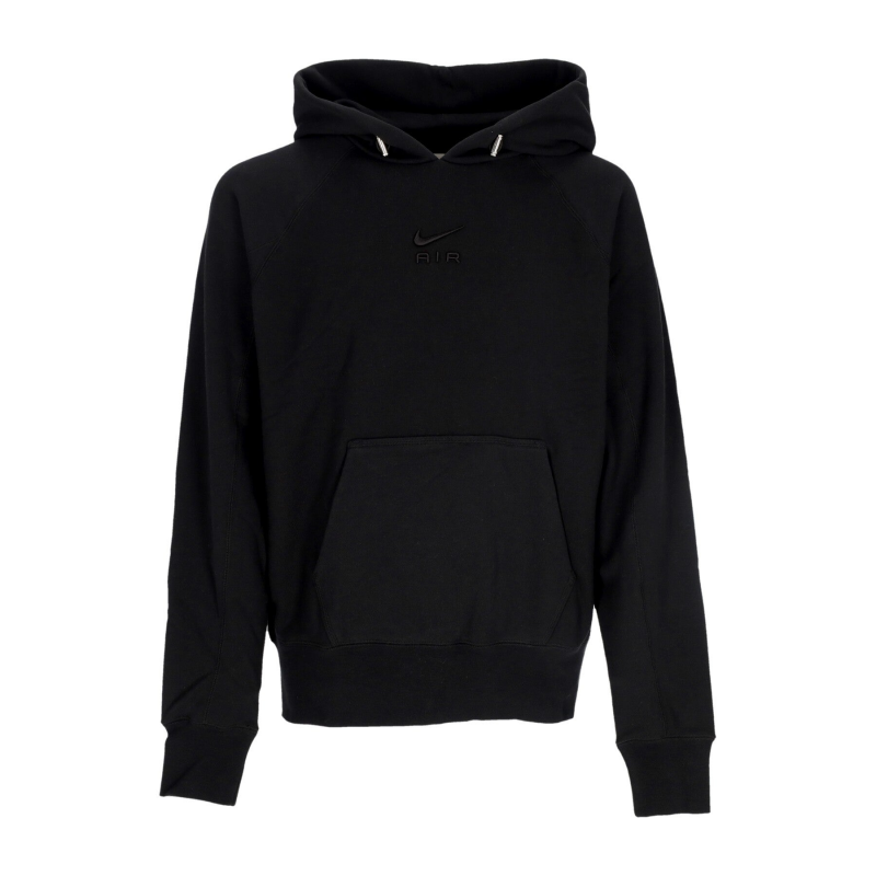 Leichtes Herren-Sweatshirt mit Kapuze, Sportswear Air French Terry Hoodie, Schwarz/Schwarz