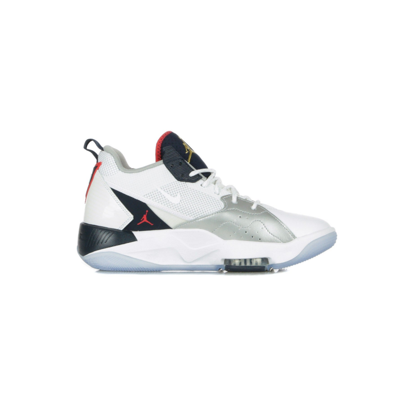 Jordan Zoom 92 Hoher Herrenschuh in WeiB/Obsidian/True Red/Metallic Silver