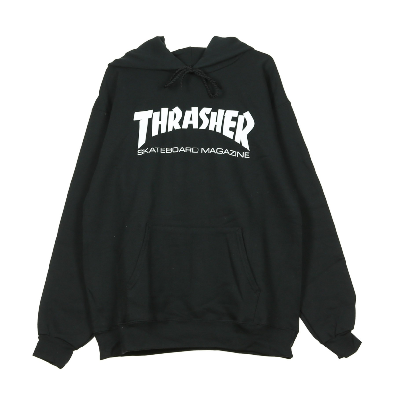 Skatemag Hood Herren Sweatshirt Schwarz/WeiB