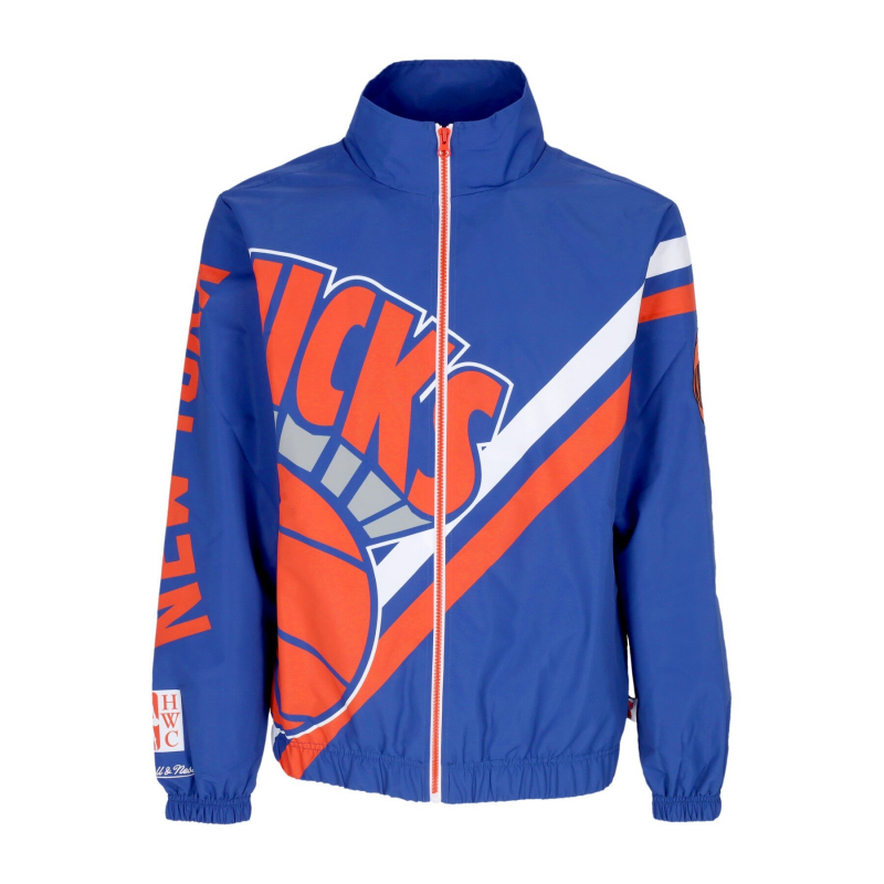 Herren-Windbreaker Nba Exploded Logo Aufwarmjacke Hardwood Classics Neykni Royal