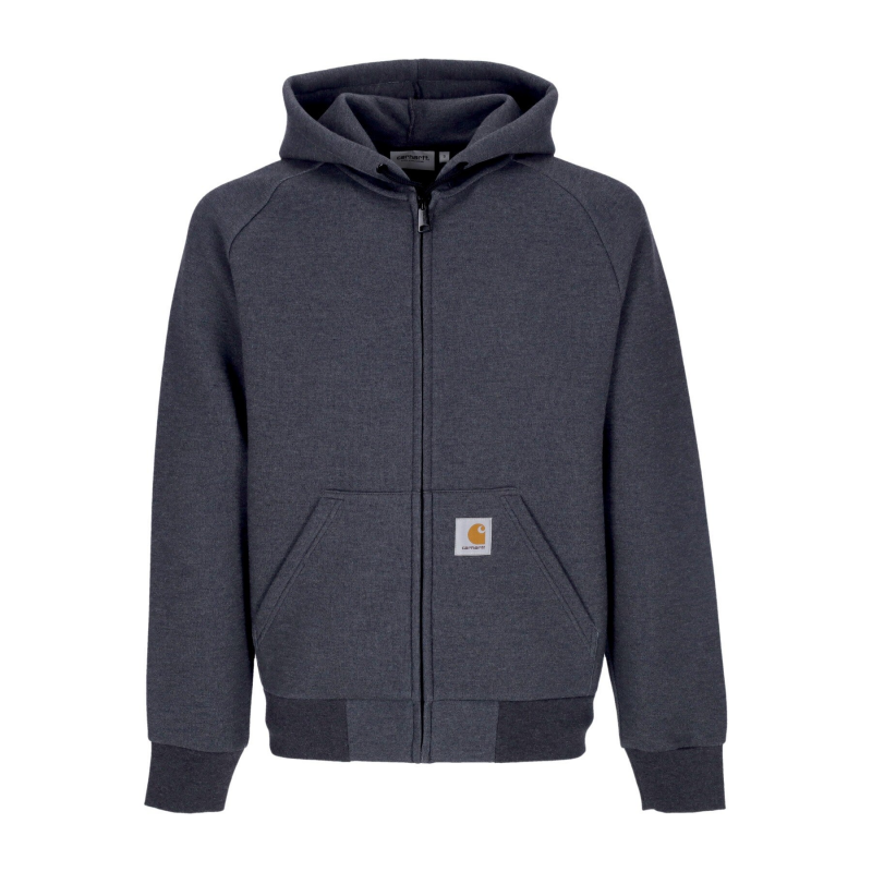 Leichtes Kapuzen-Sweatshirt mit ReiBverschluss Herren Light-Lux Kapuzenjacke Schwarz