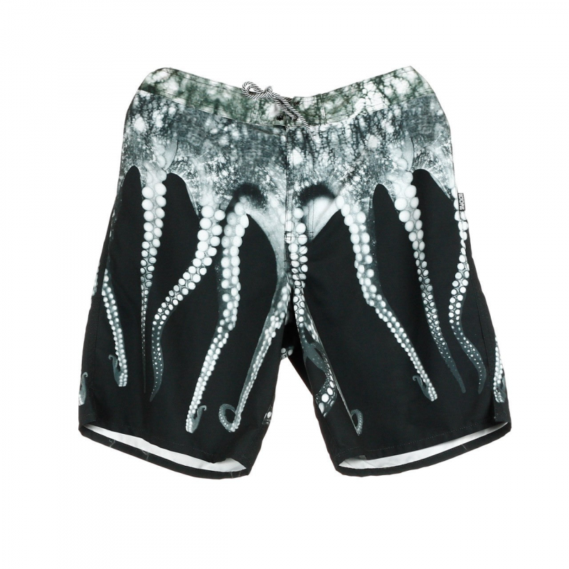 Herren Bermudashorts Boardshorts Echtgrau
