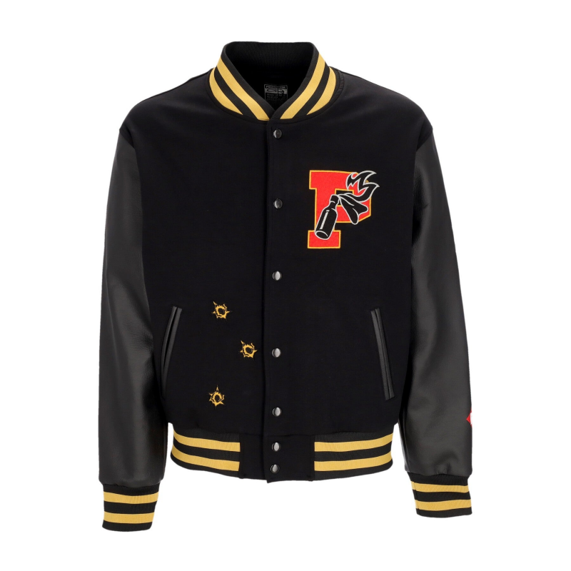Molotov Varsity Schwarze Herren-College-Jacke