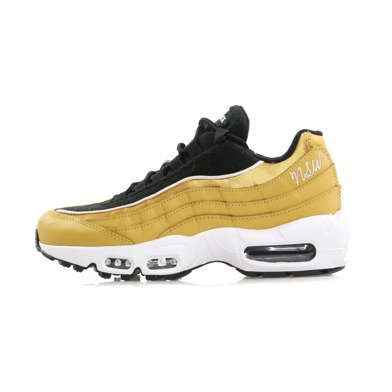 Wmns Air Max 95 Lx Damen-Halbschuh Wheat Gold/Wheat Gold/Schwarz