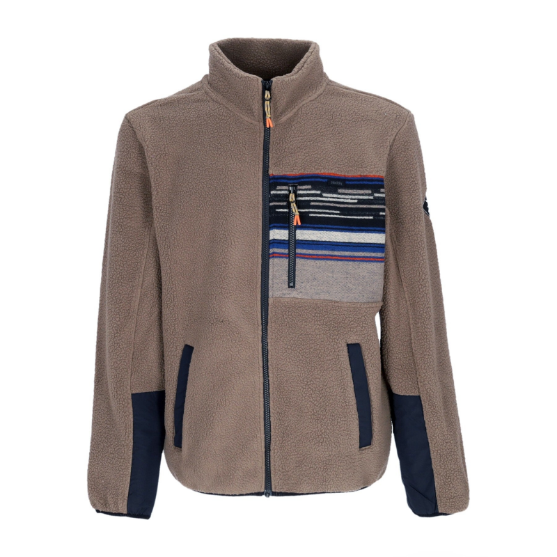 Wonderer Track Jacket Clay Herren-Fleecejacke
