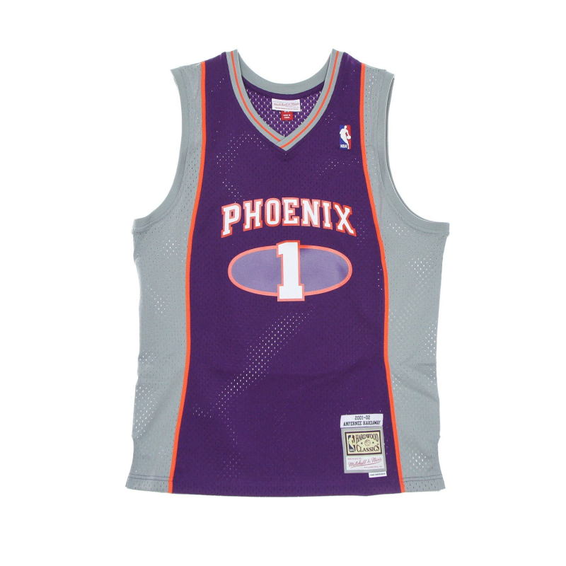 Herren-Basketball-Tanktop Nba Swingman-Trikot Hardwood Classics Nr. 1 Penny Hardaway 2001–02 Phosun Lila/Original-Teamfarben