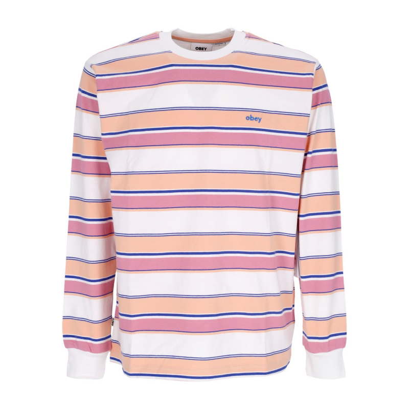 Direct Herren Langarm-T-Shirt L/s Tee WeiB Multi
