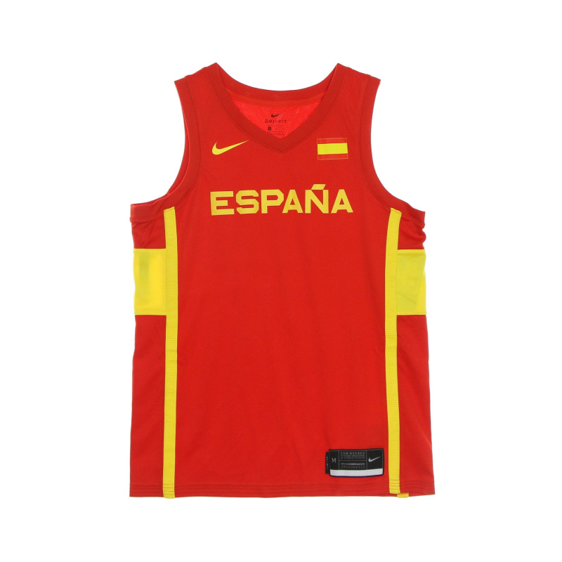Herren-Basketball-Tanktop Olympics Nike Jersey Limited Spain Road Challenge Rot/Midwest Gold