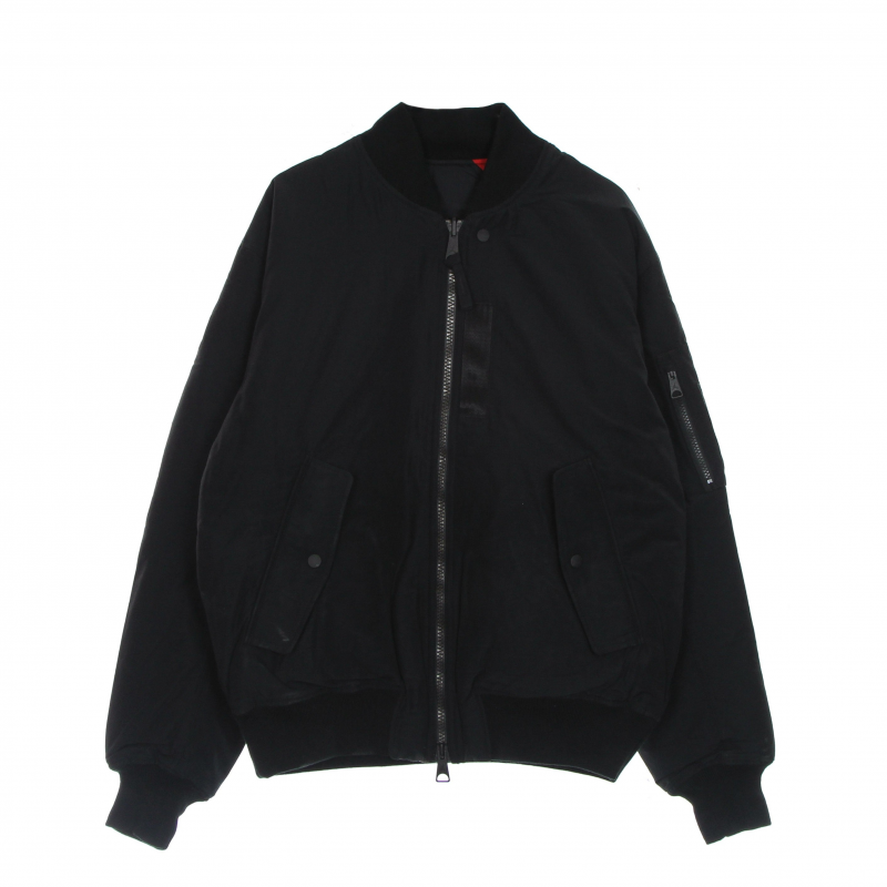 Essential Statement Herrenjacke Ma-1 Jacke Schwarz/Gym Red