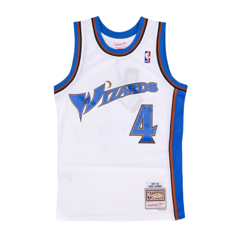 Herren-Basketball-Tanktop Nba Home Jersey Hardwood Classics Nr. 4 Chris Webber 1997–98 Waswiz