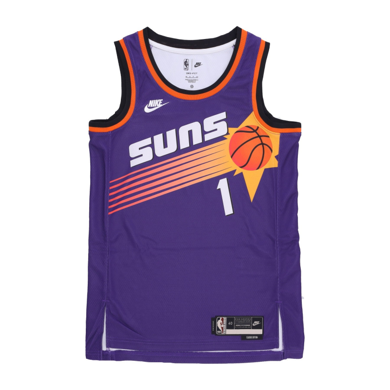 Herren-Basketball-Tanktop Nba Hwc 22 Dri-fit196151632853 Swingman-Trikot Nr. 1 Devin Booker Phosun Field Lila
