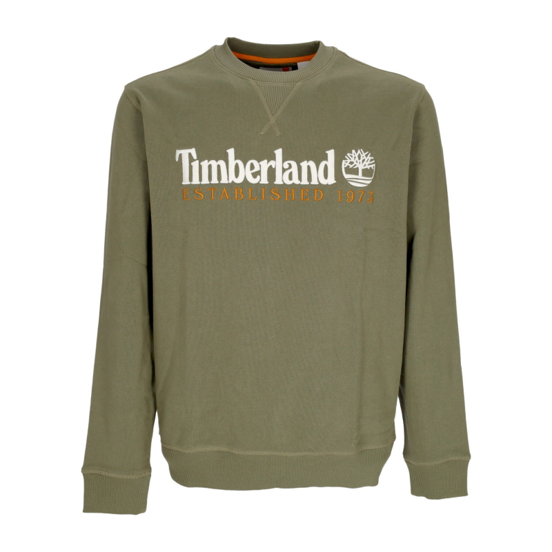 Leichtes Herren-Sweatshirt mit Rundhalsausschnitt, gesticktes Logo, Rundhalsausschnitt, Cassel Earth