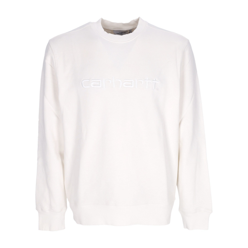 Duster Crewneck Wax Garment Dyed Leichtes Herren-Sweatshirt mit Rundhalsausschnitt